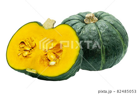 かぼちゃ カボチャ 南瓜 イラスト リアル セット 82485053