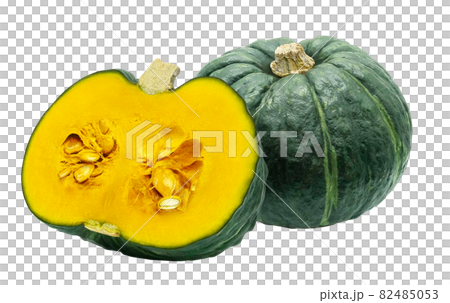 かぼちゃ カボチャ 南瓜 イラスト リアル セット 82485053
