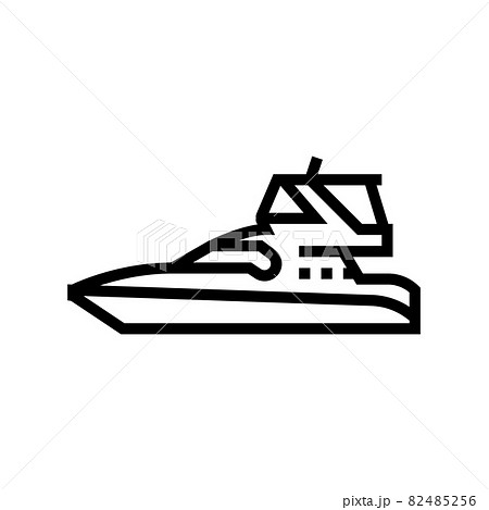 sedan bridge boat line icon vector illustration sedan bridge boat line icon vector illustration 82485256