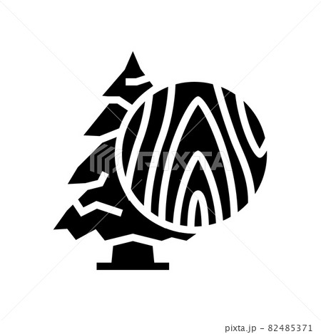 fir wood glyph icon vector illustration 82485371