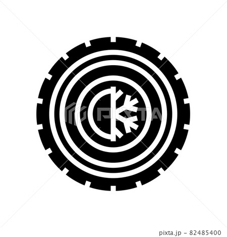 all season tires glyph icon vector illustration 82485400