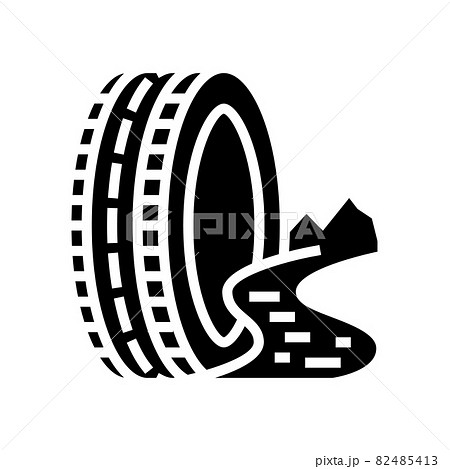 mud terrain tires glyph icon vector illustration 82485413