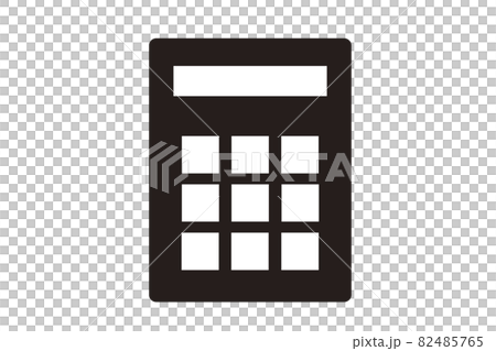 電卓のアイコン。シンプルな電卓のイラスト。 82485765