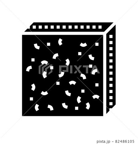 fiber board glyph icon vector illustration 82486105