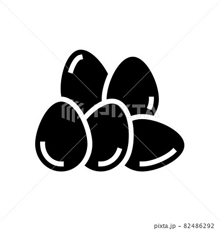 egg chicken glyph icon vector illustration 82486292