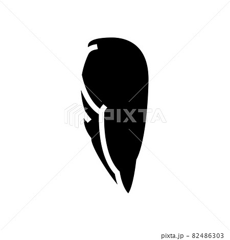breast boneless skinless chicken glyph icon vector illustration 82486303