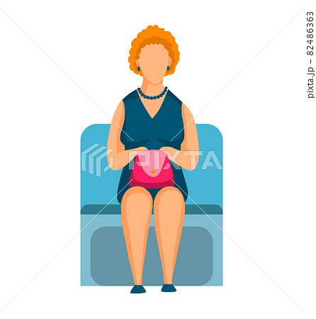 Woman in subway underground train car. Public transport, urban underground tube mass transit with sitting passenger. Concept design Woman in subway underground train car. Public transport, urban underground tube mass transit with sitting passenger. Concept design 82486363