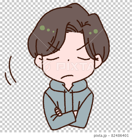 頷く 同意する男性のイラスト素材