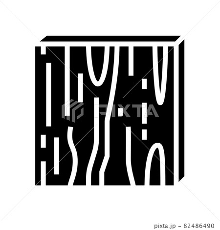 plywood timber glyph icon vector illustration 82486490
