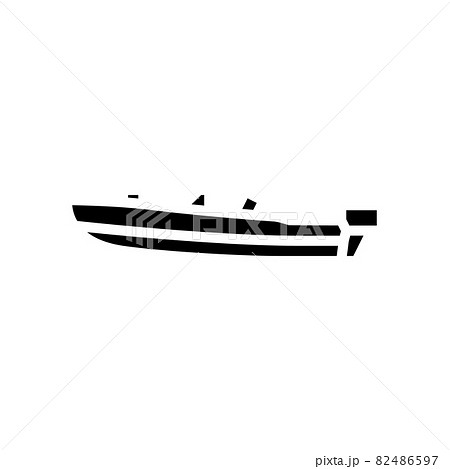 runabout boat glyph icon vector illustration runabout boat glyph icon vector illustration 82486597