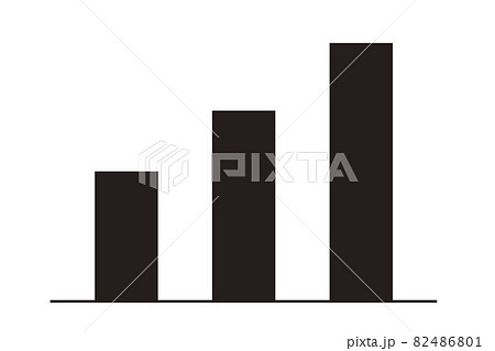 売上UPのイメージ素材。ビジネスアイコン。 82486801