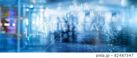 blue city light and index number graph of stock market business abstract background blue city light and index number graph of stock market business abstract background 82487347