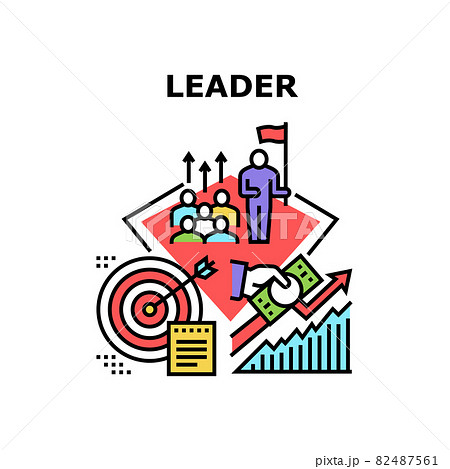 Financial Leader Vector Concept Color Illustration 82487561