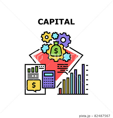 Finance Capital Vector Concept Color Illustration 82487567