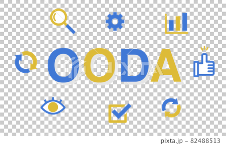 OODA loop illustration icon 82488513