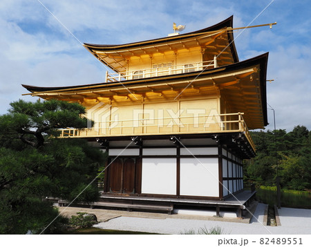 仲秋の金閣寺 こけらぶき屋根のふき替え後 仲秋の金閣寺 こけらぶき屋根のふき替え後 82489551
