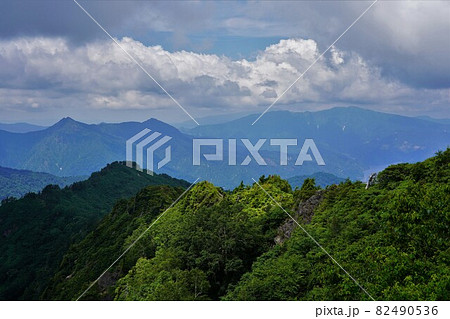 会津朝日岳からの大川猿倉山と浅草岳 会津朝日岳からの大川猿倉山と浅草岳 82490536
