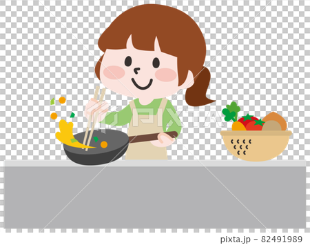 二頭_女人做飯 82491989