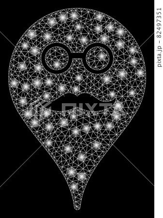 Flare Mesh Network Retired Smiley Map Marker with Flare Spots 82497351