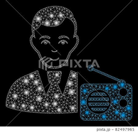 Flare Mesh 2D Radio Dictor with Flare Spots 82497965