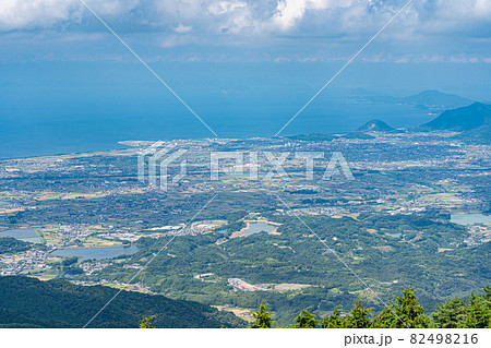 【第66番札所】雲辺寺　毘沙門天展望台からの眺望【四国八十八箇所】 82498216