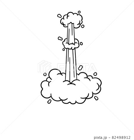 Speed effect. Movement, jump and cloud. Air and steam. 82498912