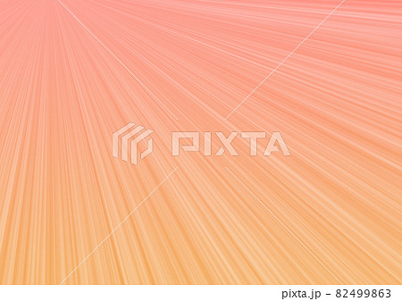 光の差し込み　光の筋　光芒　（背景素材）　赤オレンジ　放射線　集中線 82499863