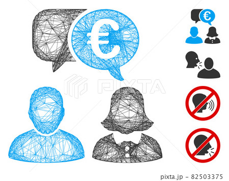 Net Euro Chat Vector Mesh 82503375