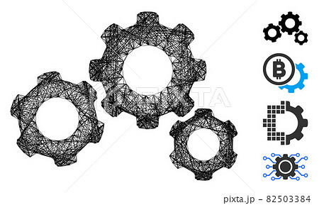 Net Gears Vector Mesh 82503384