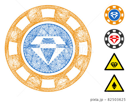 Network Gem Casino Chip Vector Mesh Network Gem Casino Chip Vector Mesh 82503625