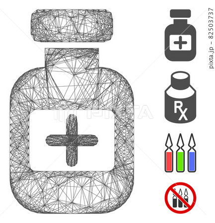 Hatched Medication Phial Vector Mesh Hatched Medication Phial Vector Mesh 82503737
