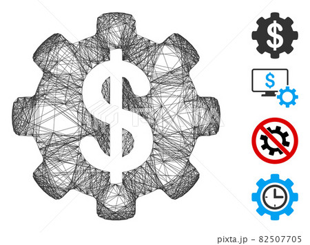 Hatched Payment Options Gear Vector Mesh Hatched Payment Options Gear Vector Mesh 82507705