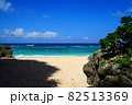 南国沖縄県古宇利島のまるでプライベートビーチのような風景 82513369