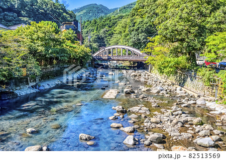 神奈川県箱根湯本　早川 82513569
