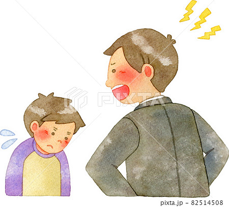 生徒を叱る先生 左向き のイラスト素材 生徒を叱る先生 左向き のイラスト素材