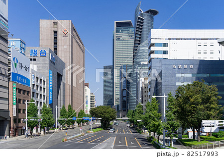名古屋市中村区名駅都市風景 名駅通 下広井町 交差点 名古屋市中村区名駅都市風景 名駅通 下広井町 交差点 82517993