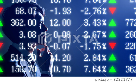株価の一覧ボードと投資家 株価の一覧ボードと投資家 82521777