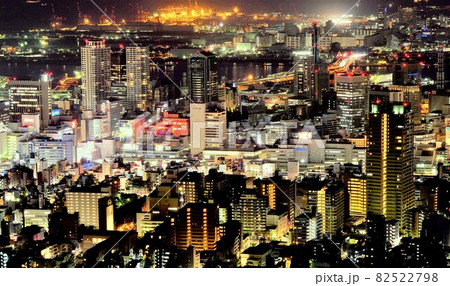 神戸の中心部夜景 82522798