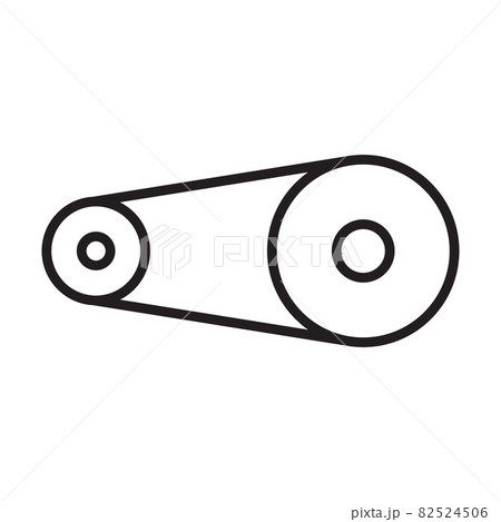 Gear belt icon vector for graphic design, logo, website, social media, mobile app, UI illustration Gear belt icon vector for graphic design, logo, website, social media, mobile app, UI illustration 82524506
