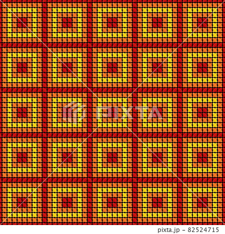 Cross-stitch - seamless pattern. Vector illustration. Endless background texture for textile, wallpaper, pillows, linen, wrapping paper, web. Vector illustration. Cross-stitch - seamless pattern. Vector illustration. Endless background texture for textile, wallpaper, pillows, linen, wrapping paper, web. Vector illustration. 82524715
