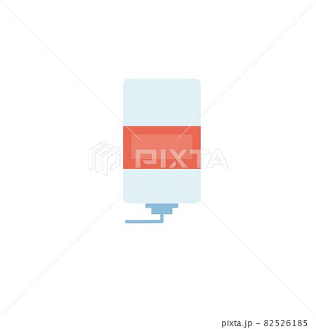 Flat cartoon hand sanitizer,coronavirus prevention vector illustration concept 82526185