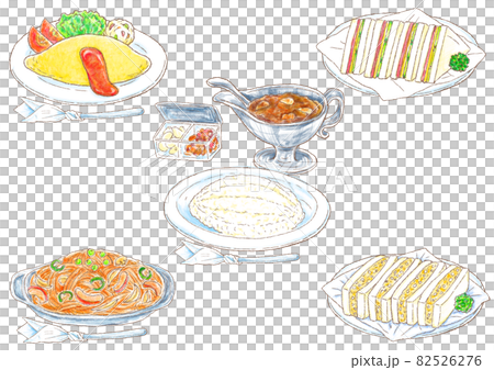 Retro coffee shop meal menu 82526276