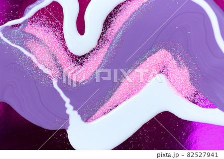 Ink violet and white marble texture with pink glitter Ink violet and white marble texture with pink glitter 82527941