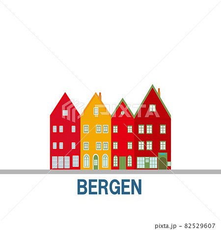 ベルゲン　bergen　ノルウェー　norway　ブリッゲン　bryggen 82529607
