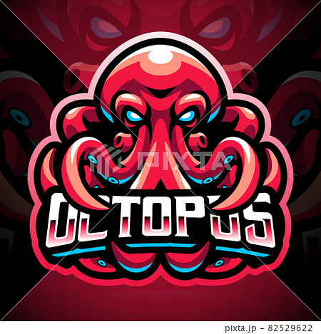 Octopus esport mascot logo design 82529622