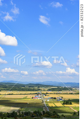 萌の丘　素晴らしい道央の穀倉地帯を望む 82532523