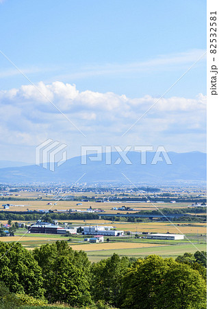 萌の丘　素晴らしい道央の穀倉地帯を望む 82532581
