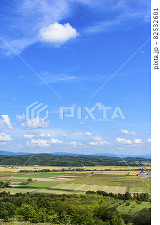 萌の丘　素晴らしい道央の穀倉地帯を望む 82532601