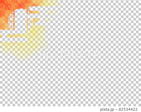 水彩風、和風丸窓障子 水彩風、和風丸窓障子 82534422
