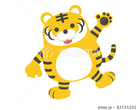 虎のキャラクターのベクターイラスト （歓迎） 82535202